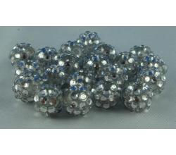 50 Shamballa Strassperlen  Beads 10mm kristall